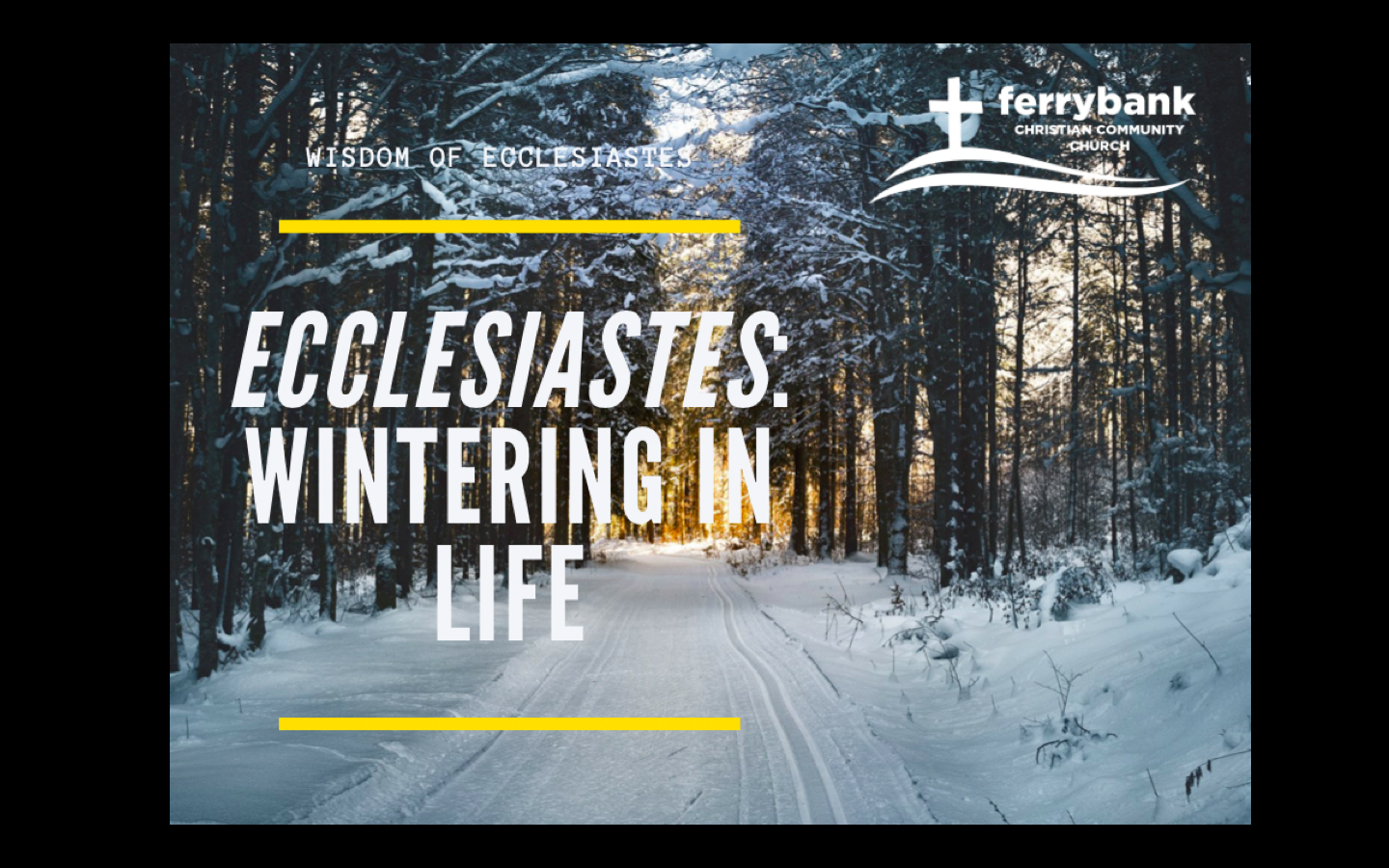 Wisdom of Ecclesiastes: Wintering Life: Barren or Beautiful?
