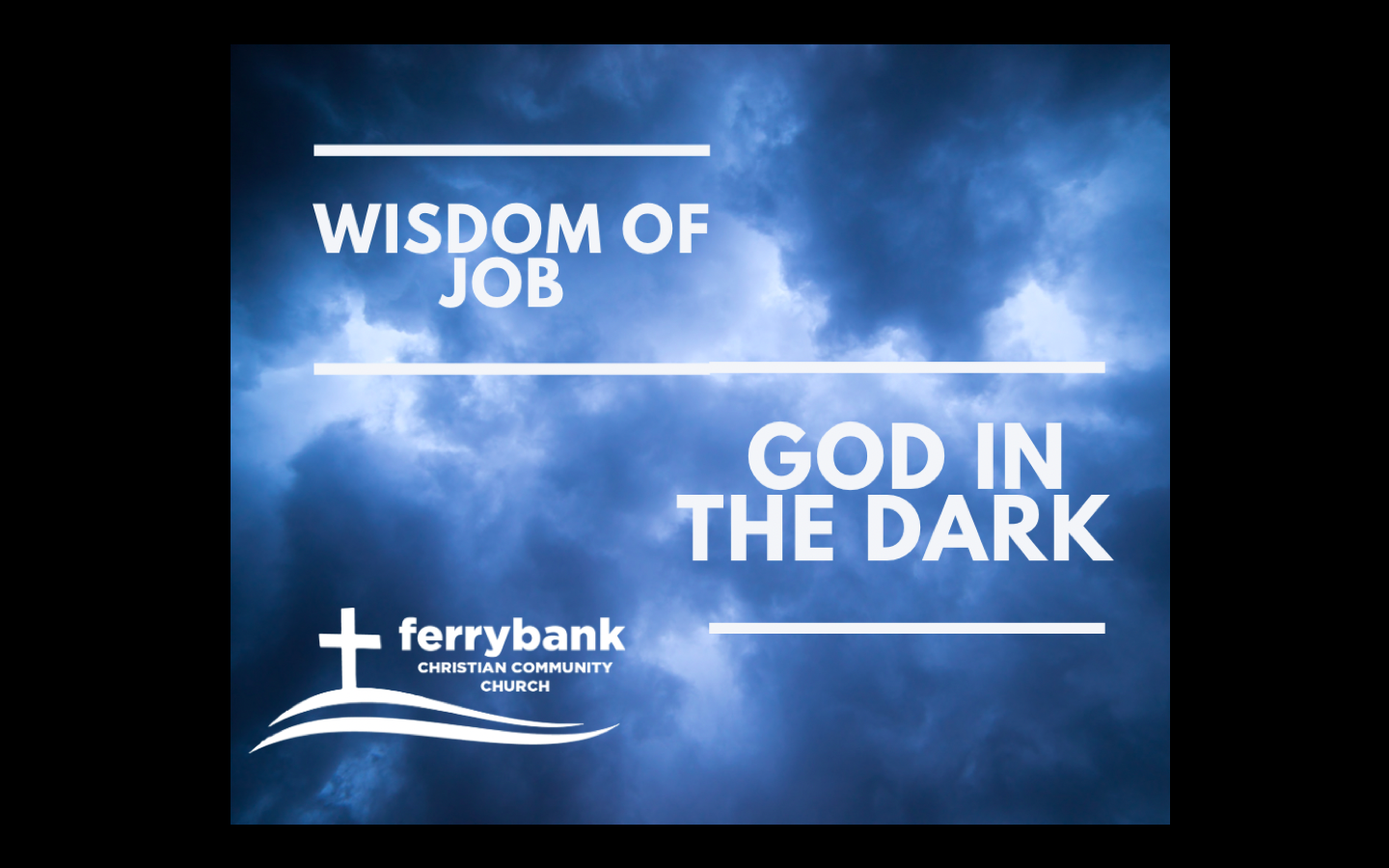 God Over the Dark- Job 1&2